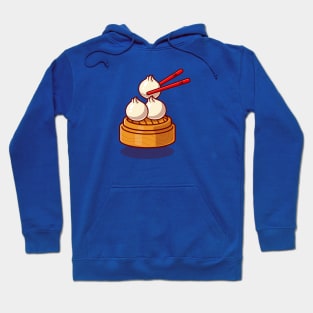 Dimsum With Chopstick Cartoon Hoodie